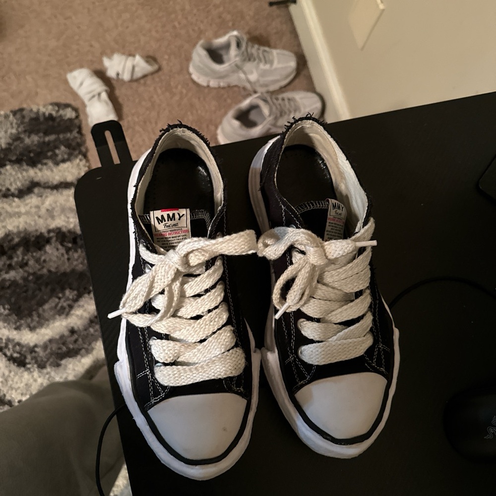 Kids Black and White Sneakers
